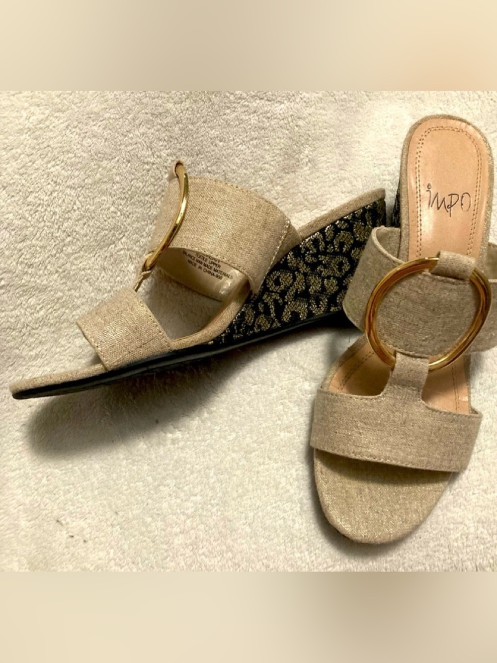 ☀️🌻 Sandals - Beige w/animal print